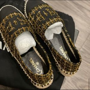 Chanel Tweed Flat